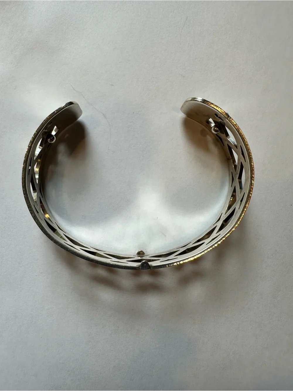 Brighton Silver Openwork Cuff Bracelet - Women's Jewelry